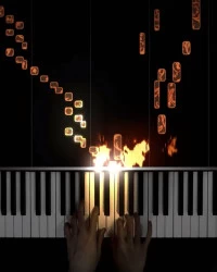 دانلود آهنگ The Flaming Piano --Gnossienne No- 1 (Piano Cover)